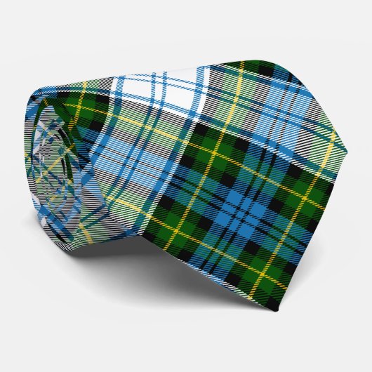 Campbell Crest over Jurk Tartan Stropdas (Opgerold)
