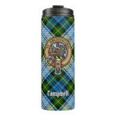 Campbell Crest over Jurk Tartan Thermosbeker (Voorkant)