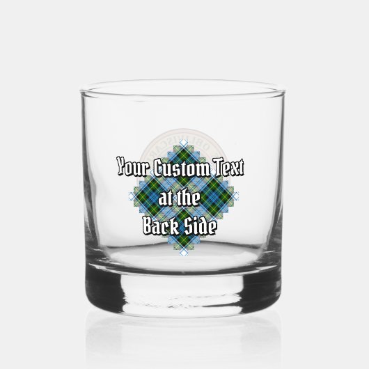 Campbell Crest over Jurk Tartan Whisky Glas (Achterkant)