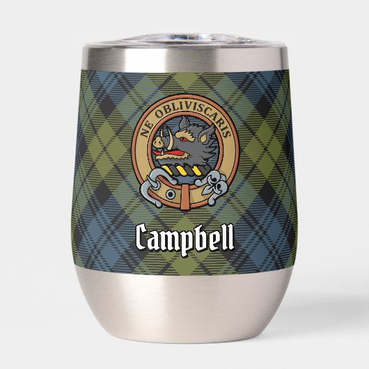 Campbell Crest over Tartan (Voorkant)