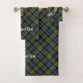 Campbell Crest over Tartan Bad Handdoek (Insitu)