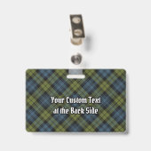 Campbell Crest over tartan Badge (Achterkant met clip)