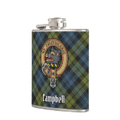 Campbell Crest over Tartan Heupfles (Links)