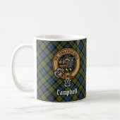Campbell Crest over Tartan Koffiemok (Links)