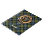 Campbell Crest over Tartan Notitieboek (Linkerzijde)