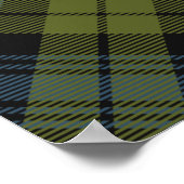 Campbell Crest over Tartan Poster (Hoek)