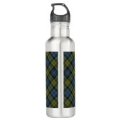 Campbell Crest over Tartan Waterfles (Achterkant)