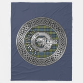 Campbell Crest & Tartan Knot Fleece Blanket Deken (Voorkant)