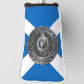 Campbell Crest & Tartan Knot Golf Head Hoesje Golfheadcover (Draai 90)