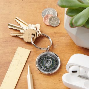 Campbell Crest & Tartan Knot Sleutelhanger