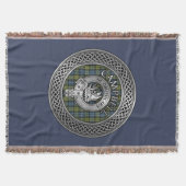 Campbell Crest & Tartan Knot Throw Blanket Deken (Voorkant)