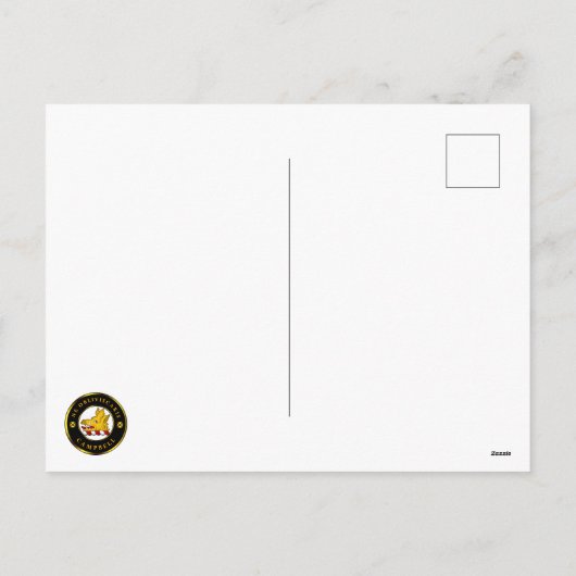 Campbell Crest & Tartan met Robin Feestdagenkaart (Achterkant)