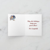 Campbell Crest & Tartan met Robin gepersonaliseerd Kaart (Binnen)