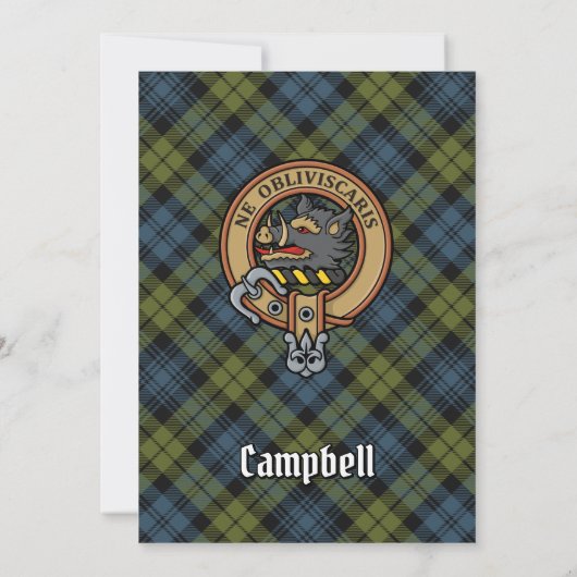 Campbell Crest uitnodiging (Achterkant)