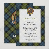 Campbell Crest uitnodiging (Voorkant / Achterkant)