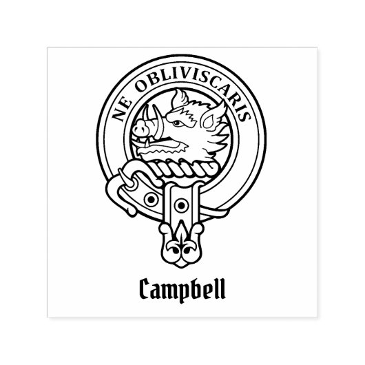 Campbell Crest Zelfinktende Stempel (Design)