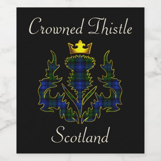 Campbell Crowned Thistle Black Label Wijn Etiket (Enkel label)