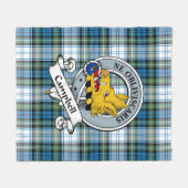 Campbell Dress Ancient Clan Badge Tartan Pset Fleece Deken (Voorkant (Horizontaal))