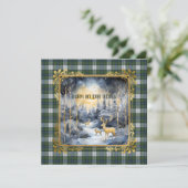 Campbell Dress Ancient Scottish Tartan Christmas  Feestdagenkaart (Staand voorkant)