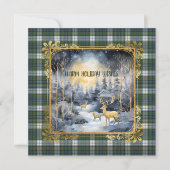 Campbell Dress Ancient Scottish Tartan Christmas  Feestdagenkaart (Voorkant)