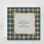 Campbell Dress Ancient Scottish Tartan Christmas  Feestdagenkaart (Achterkant)