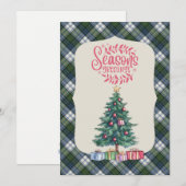 Campbell Dress Ancient Scottish Tartan Christmas Feestdagenkaart (Voorkant / Achterkant)