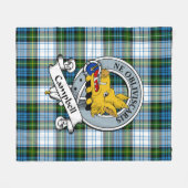 Campbell Dress Clan Badge Tartan Pset Fleece Deken (Voorkant (Horizontaal))