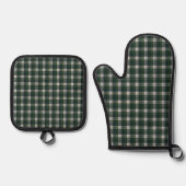 Campbell Dress Modern Original Scottish Tartan Ovenwant & Pannenlap Set (Voorkant)