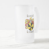 CAMPBELL FAMILIE CREST - CAMPBELL COAT VAN WAPENS MATGLAS BIERPUL (Voorkant rechts)