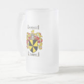 CAMPBELL FAMILIE CREST - CAMPBELL COAT VAN WAPENS MATGLAS BIERPUL (Voorkant links)