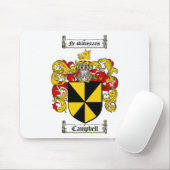 CAMPBELL FAMILIE CREST - CAMPBELL COAT VAN WAPENS MUISMAT (Met muis)