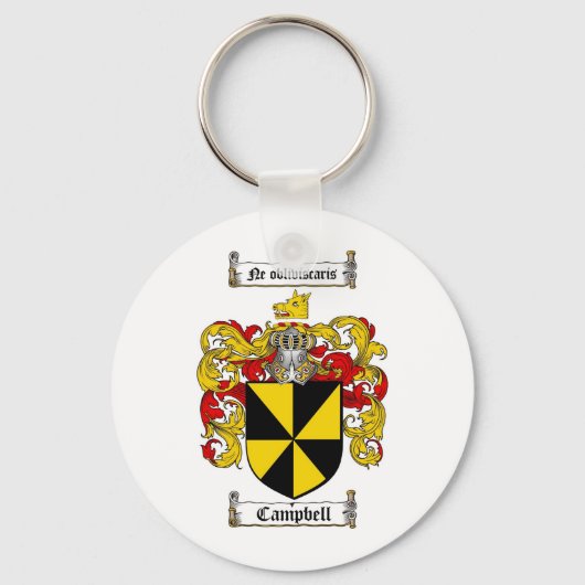 CAMPBELL FAMILIE CREST - CAMPBELL COAT VAN WAPENS SLEUTELHANGER (Voorkant)