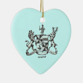 CAMPBELL FAMILIE CREST KERAMISCH ORNAMENT (Rechts)