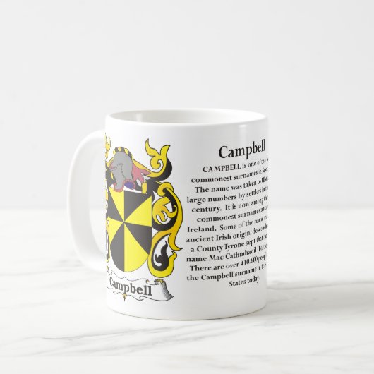 Campbell Family Coat of Arms Mok (Voorkant links)