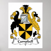 Campbell Family Crest Poster (Voorkant)