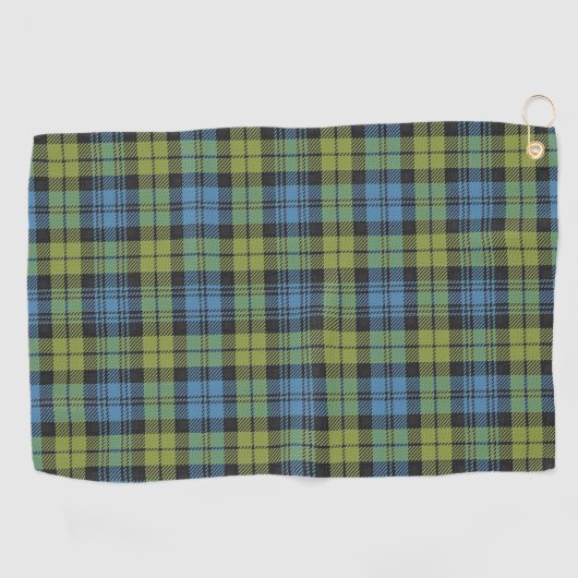 Campbell Family Scottish Tartan Golfhanddoek (Horizontaal)