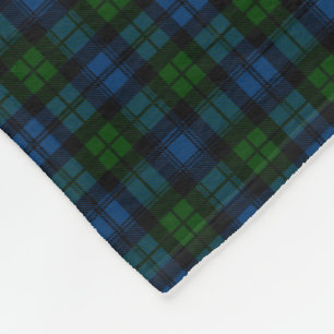 Campbell Family Tartan Patroon Fleece Deken
