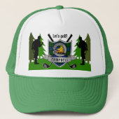Campbell gepersonaliseerde Clan Badge Golf Trucker Pet (Voorkant)