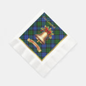 Campbell gepersonaliseerde Tartan kerst Servet (Hoek)