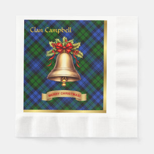 Campbell gepersonaliseerde Tartan kerst Servet