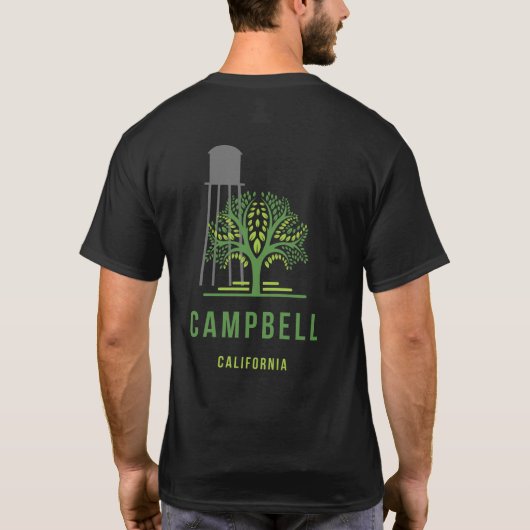 campbell greens klassiek t shirt (Achterkant)