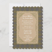 Campbell Hunting Oude Tartan Met Gouden Lijst Kaart (Voorkant)