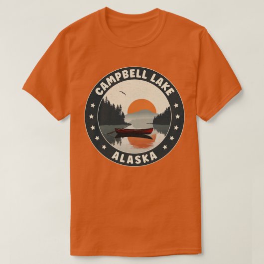 Campbell Lake Alaska Sunset T-shirt (Design voorkant)