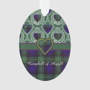 Campbell of Argyll clan Pset Scottish tartan Ornament