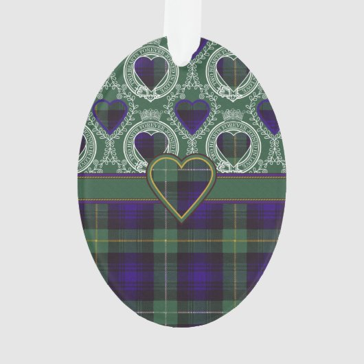 Campbell of Argyll clan Pset Scottish tartan Ornament (achterkant)