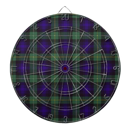 Campbell of Argyll Scottish Tartan Dartbord (Voorkant)