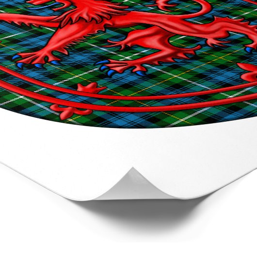 Campbell of Argyll Tartan Scottish Pset Poster (Hoek)