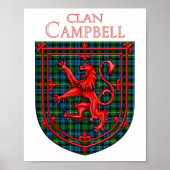 Campbell of Argyll Tartan Scottish Pset Poster (Voorkant)