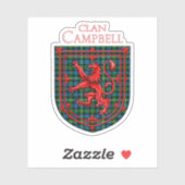 Campbell of Argyll Tartan Scottish Pset Sticker (Vel)