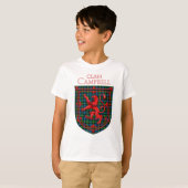 Campbell of Argyll Tartan Scottish Pset T-shirt (Voorkant volledig)